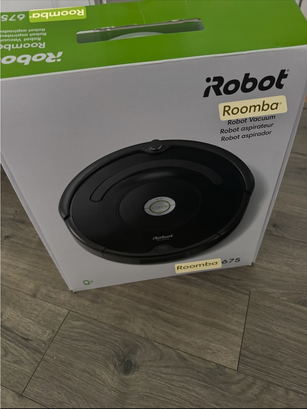 iRobot Roomba 675 Robot Vacuum - Black used in box